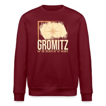 Grömitz Koordinaten - Stanley/Stella Unisex Bio-Sweatshirt ROLLER - Burgunderrot - Vorne - Nik (191cm)