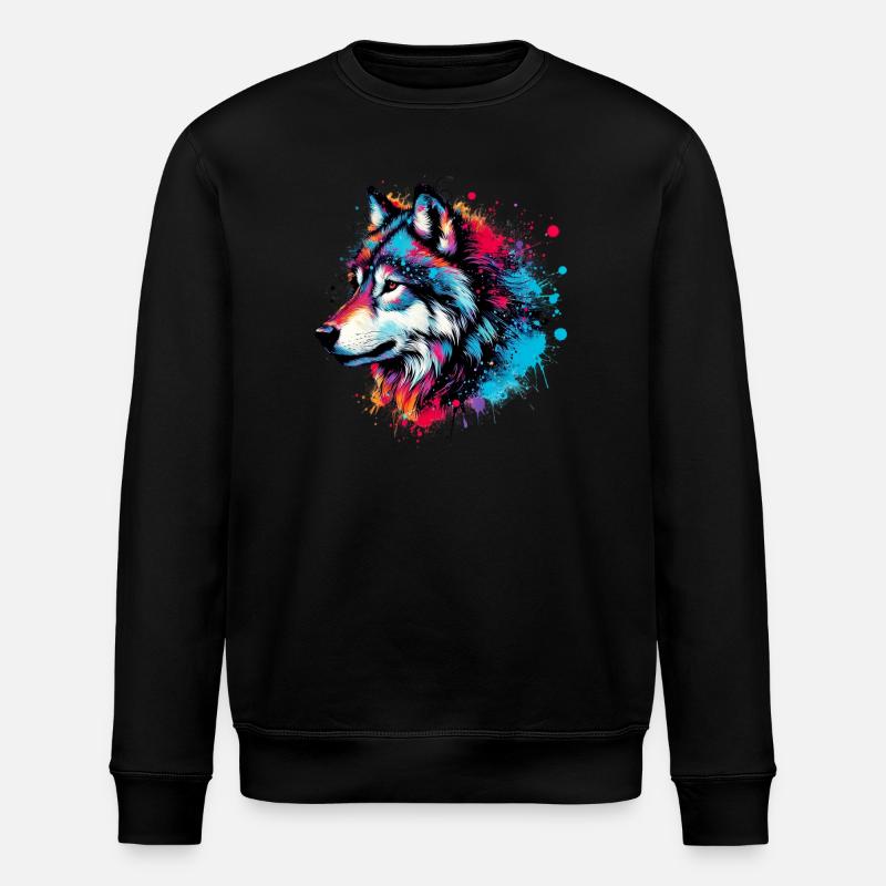 Loup - Sweat bio ROLLER Stanley/Stella Unisexe - noir