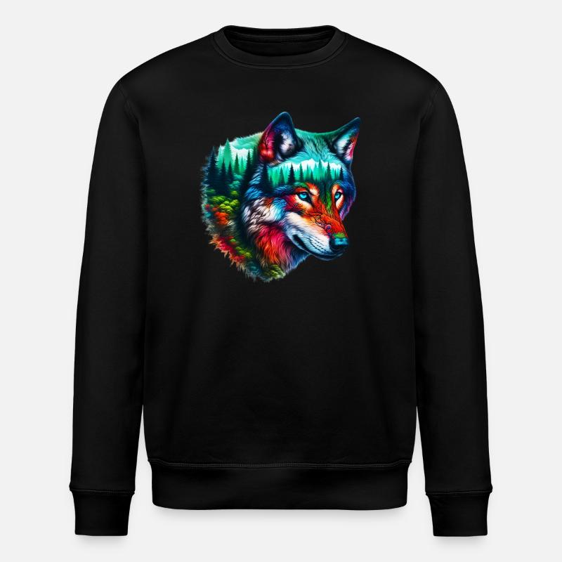 Loup - Sweat bio ROLLER Stanley/Stella Unisexe - noir