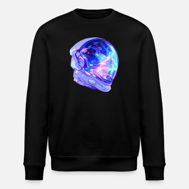 Astronauten-Helm - Stanley/Stella Unisex Bio-Sweatshirt ROLLER - Schwarz