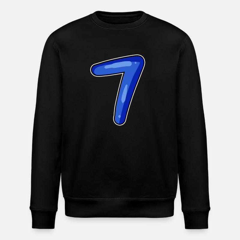7 blau - Stanley/Stella Unisex Bio-Sweatshirt ROLLER - Schwarz
