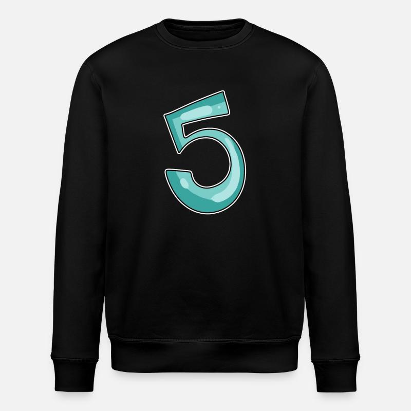 5 nummer - Stanley/Stella Unisex Bio-Sweatshirt ROLLER - Schwarz