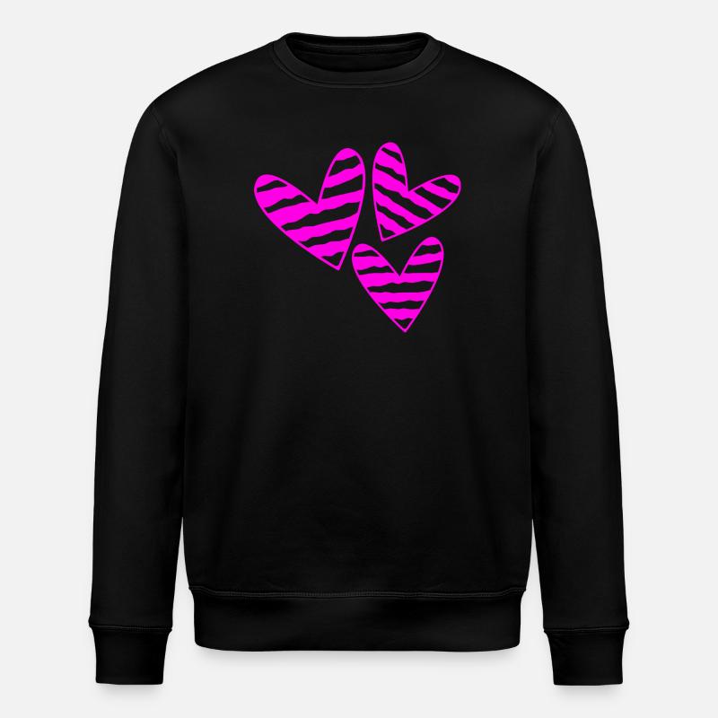 HEART - Stanley/Stella ROLLER Unisex Organic Sweatshirt - black