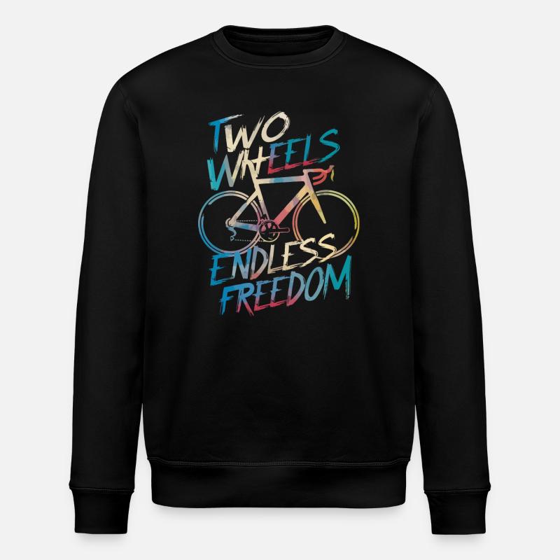 Conception de vélo Endless Freedom - Sweat bio ROLLER Stanley/Stella Unisexe - noir