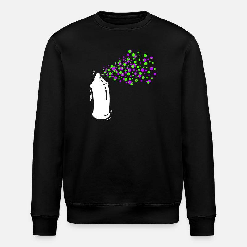 Graffiti Sprayer Spraydose Kunst Strassenkunst - Stanley/Stella Unisex Bio-Sweatshirt ROLLER - Schwarz