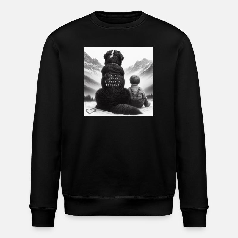 Berner Sennenhund - Stanley/Stella Unisex Bio-Sweatshirt ROLLER - Schwarz