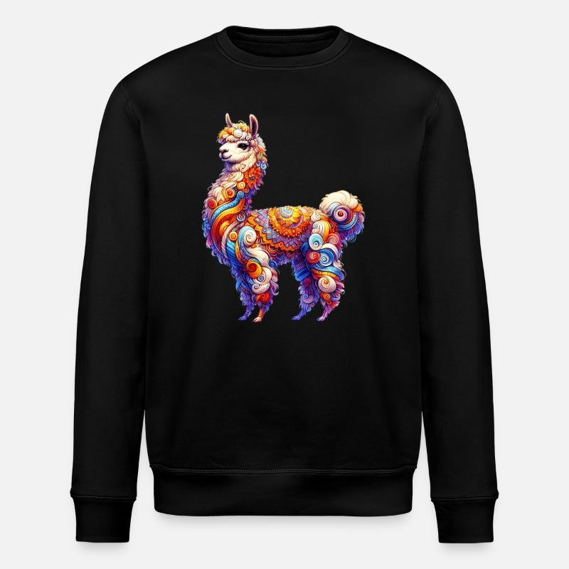 Alpaca - Stanley/Stella ROLLER Unisex Organic Sweatshirt - black