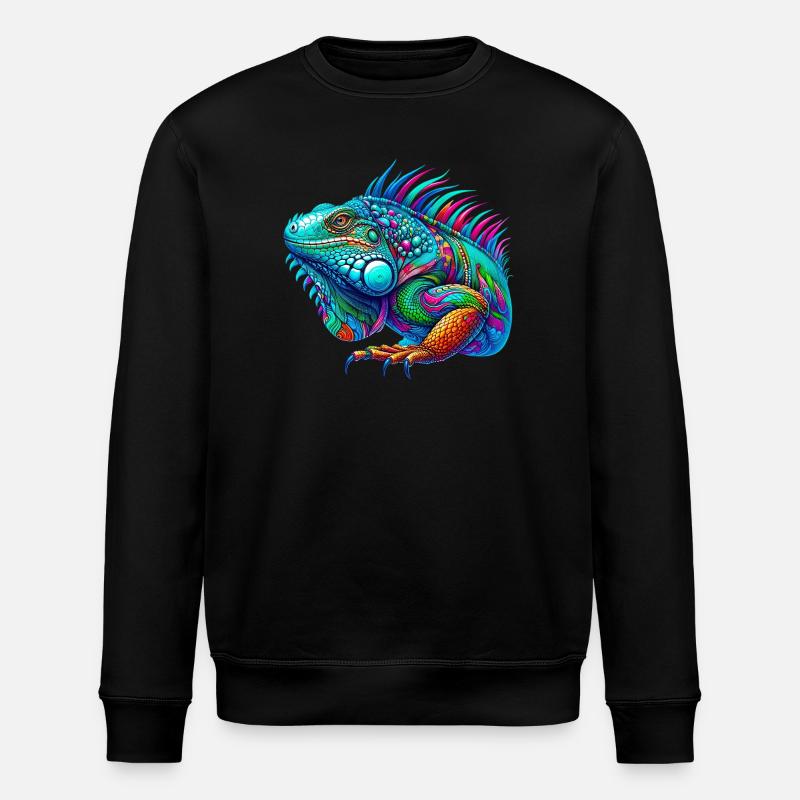 Iguane - Sweat bio ROLLER Stanley/Stella Unisexe - noir