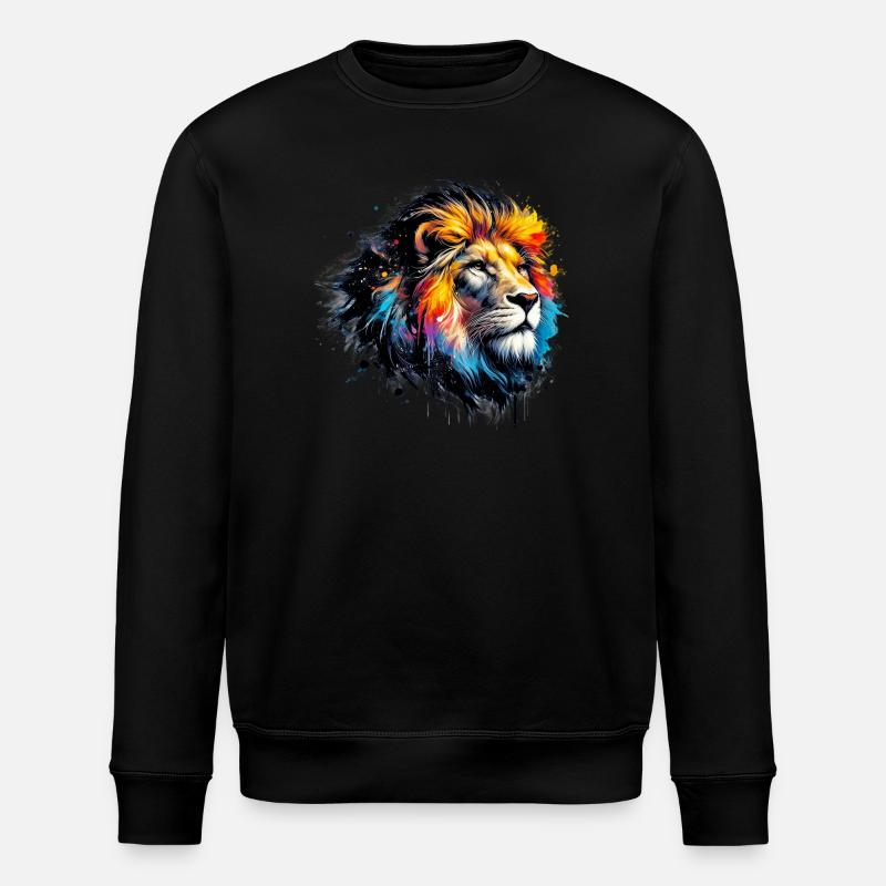 Lion - Stanley/Stella ROLLER Unisex Organic Sweatshirt - black