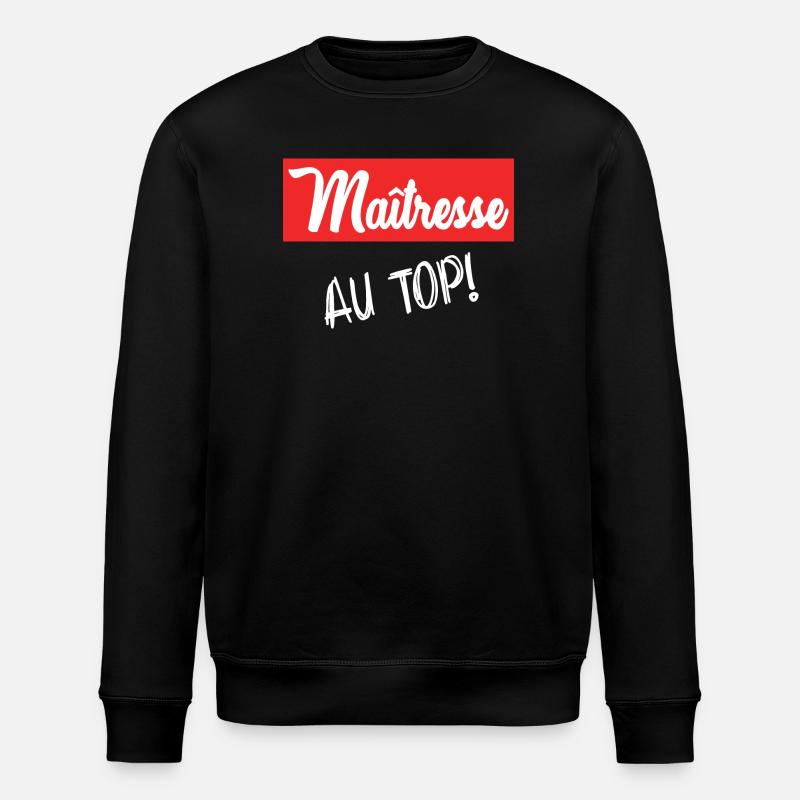 MAÎTRESSE. MERCI. MERCI MAÎTRESSE - Sweat bio ROLLER Stanley/Stella Unisexe - noir