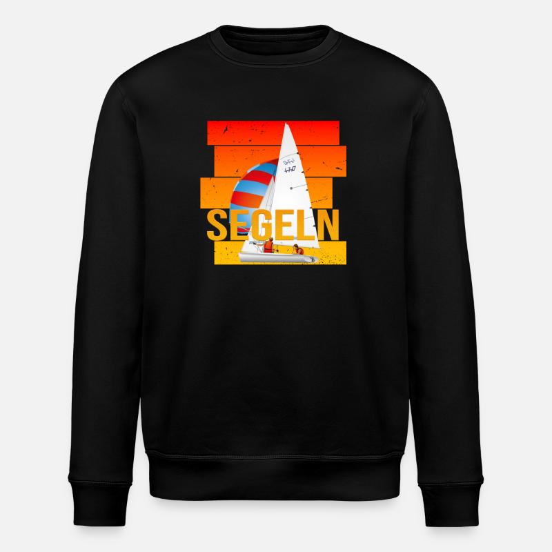 Segeln - Segelsport - Stanley/Stella Unisex Bio-Sweatshirt ROLLER - Schwarz