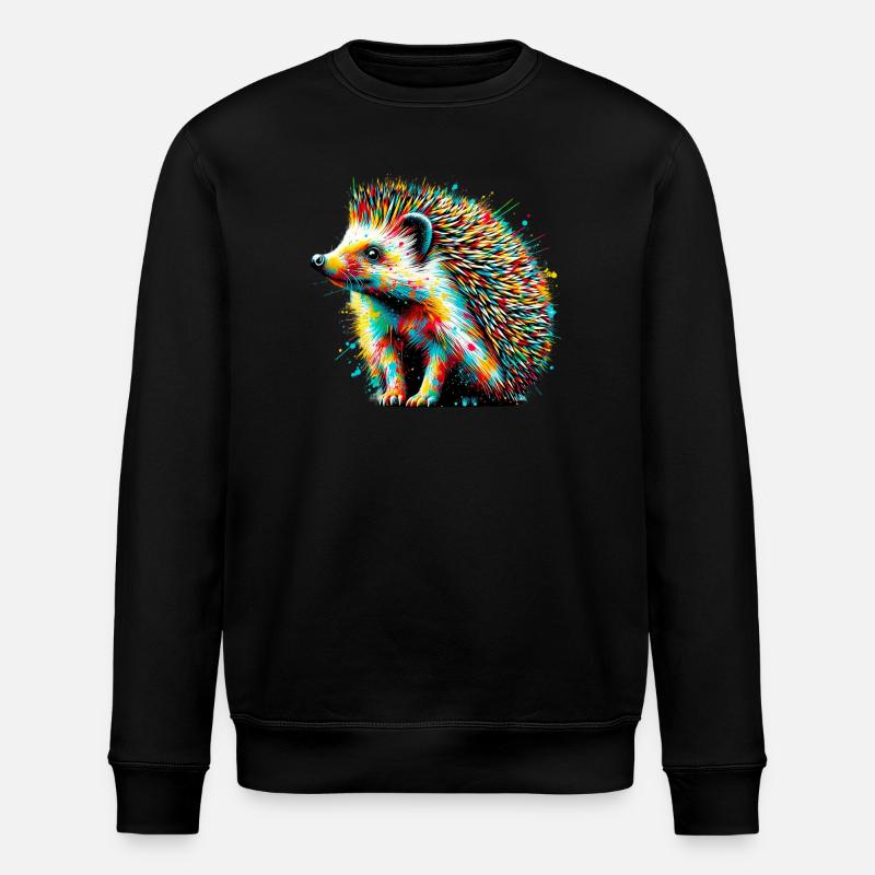 Igel - Stanley/Stella Unisex Bio-Sweatshirt ROLLER - Schwarz