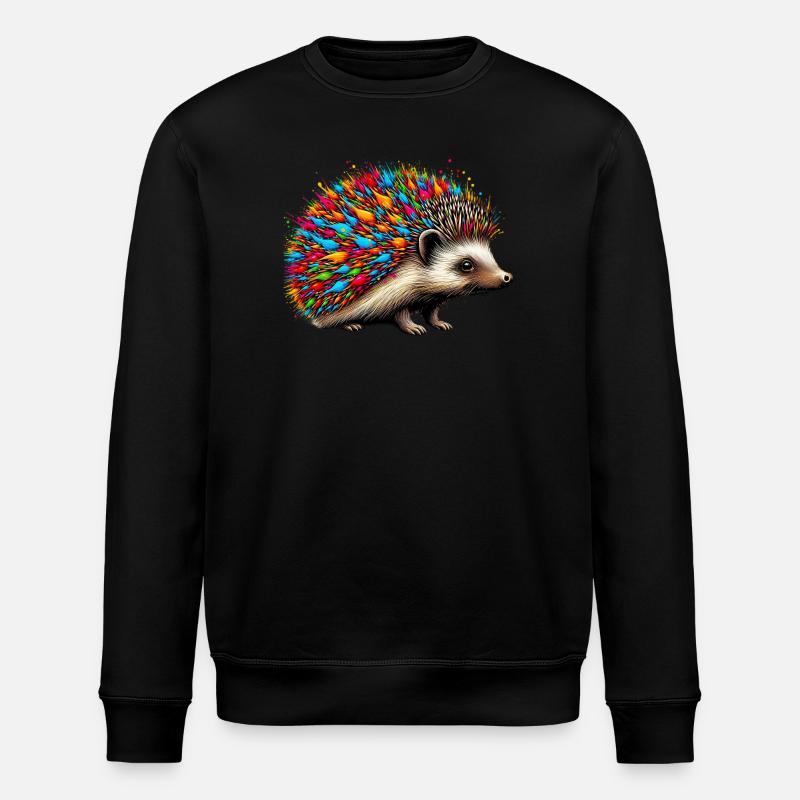 Hérisson - Sweat bio ROLLER Stanley/Stella Unisexe - noir