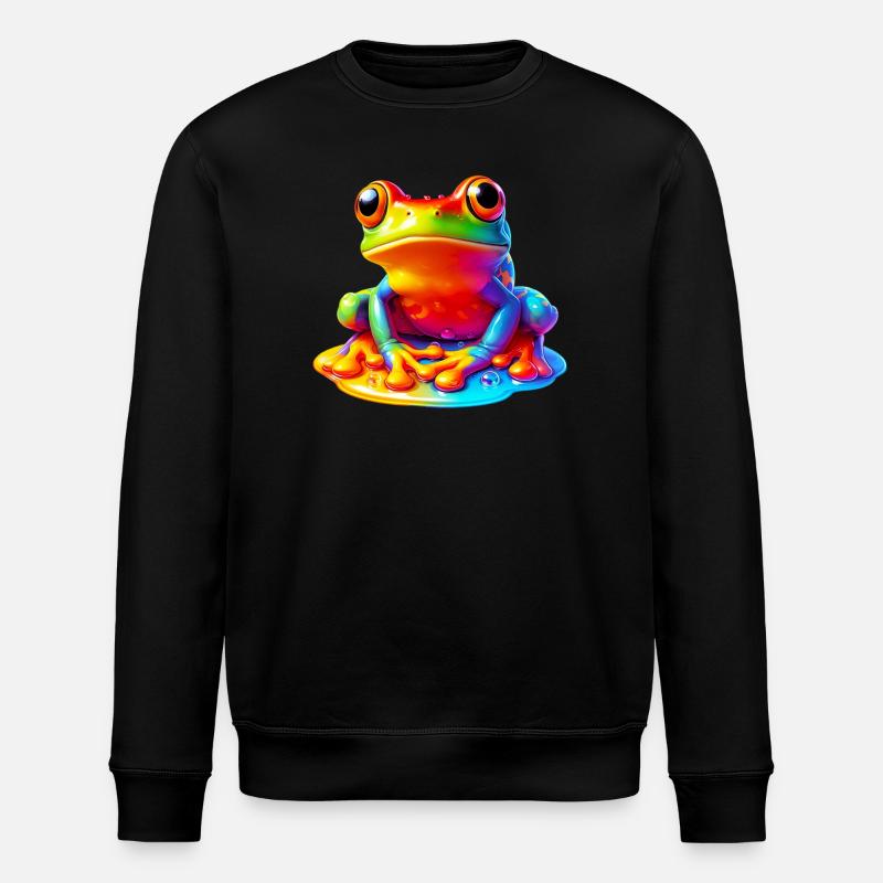 Frosch - Stanley/Stella Unisex Bio-Sweatshirt ROLLER - Schwarz