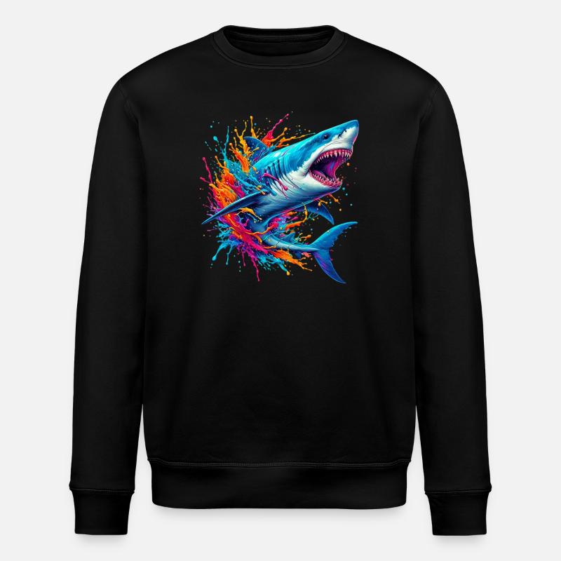 Requin - Sweat bio ROLLER Stanley/Stella Unisexe - noir