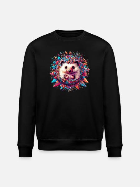 Igel - Stanley/Stella Unisex Bio-Sweatshirt ROLLER - Schwarz