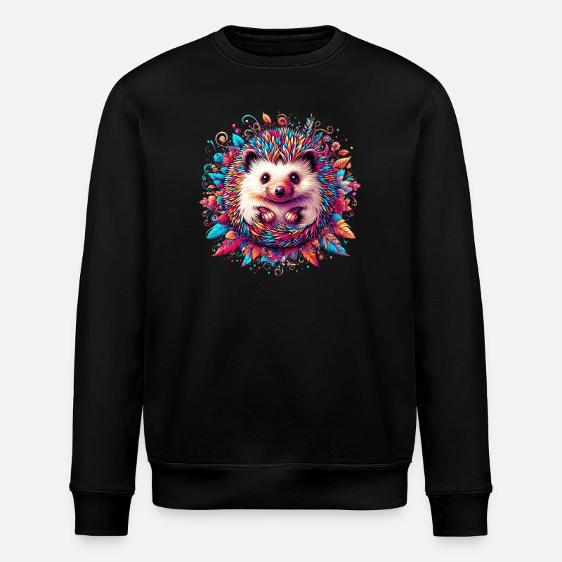 Hérisson - Sweat bio ROLLER Stanley/Stella Unisexe - noir