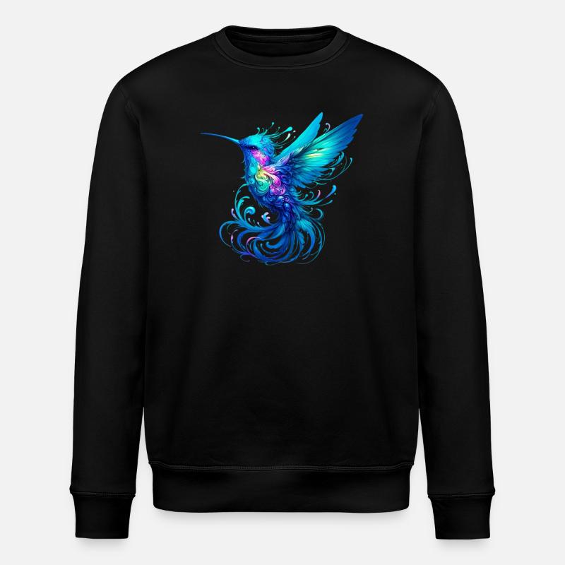 Hummingbird - Stanley/Stella ROLLER Unisex Organic Sweatshirt - black