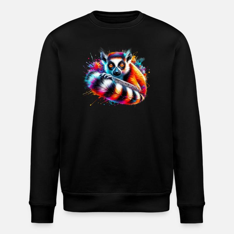 Lemur - Stanley/Stella Unisex Bio-Sweatshirt ROLLER - Schwarz