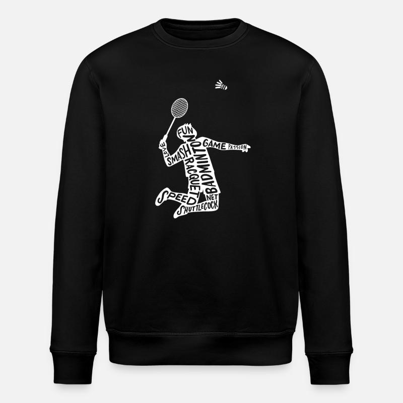 Badminton Badmintonspieler - Stanley/Stella Unisex Bio-Sweatshirt ROLLER - Schwarz