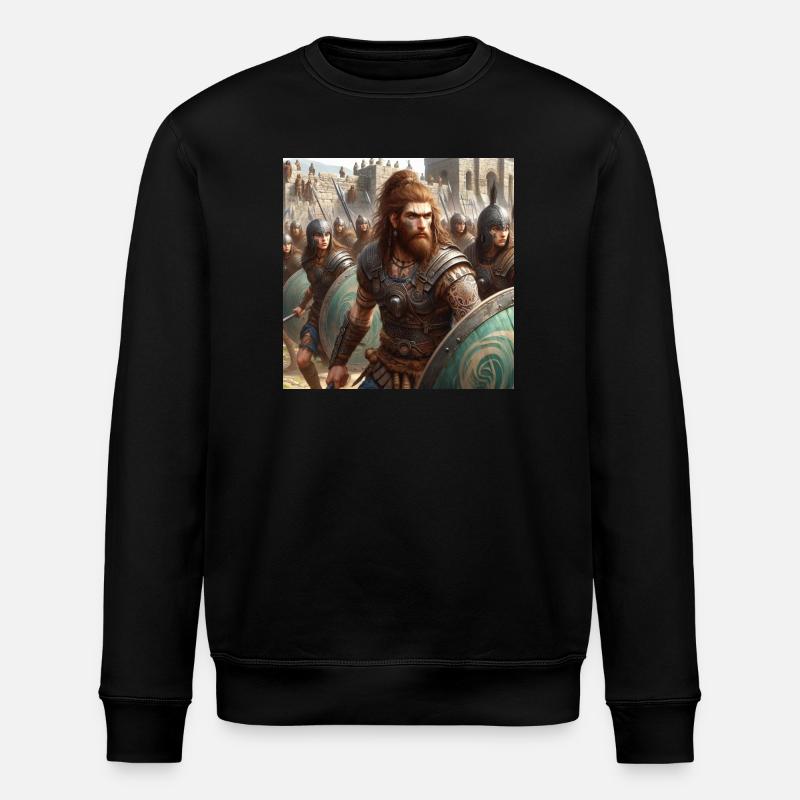 Celtiberians defending Numancia - Stanley/Stella ROLLER Unisex Organic Sweatshirt - black