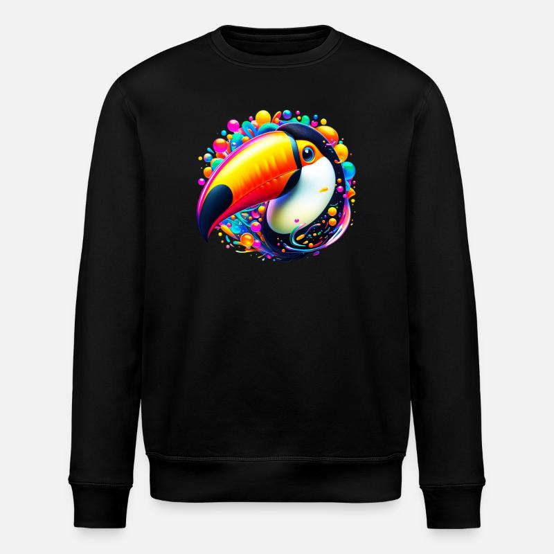 Toucan - Stanley/Stella ROLLER Unisex Organic Sweatshirt - black