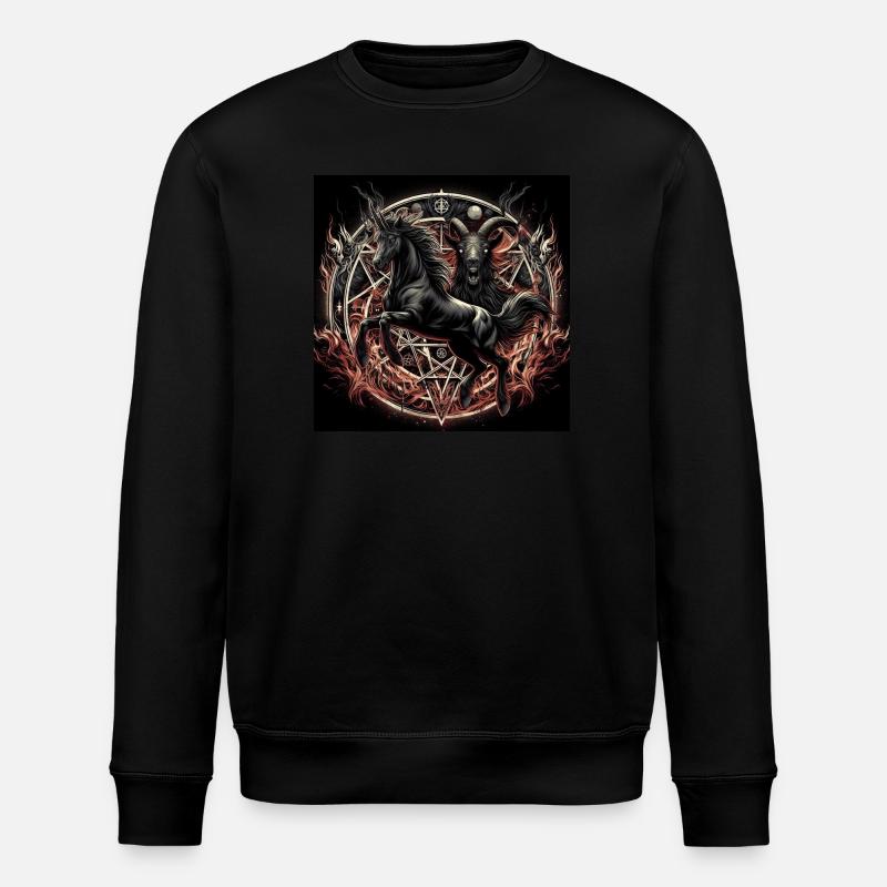 Cheval satanique - Sweat bio ROLLER Stanley/Stella Unisexe - noir