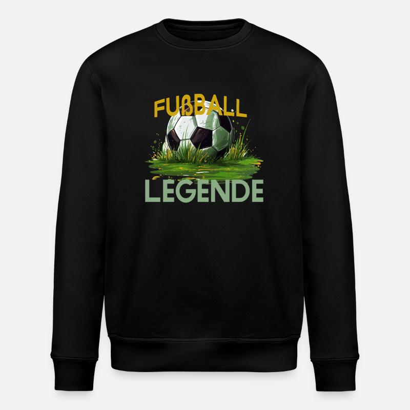 Fußball Legende - Stanley/Stella Unisex Bio-Sweatshirt ROLLER - Schwarz