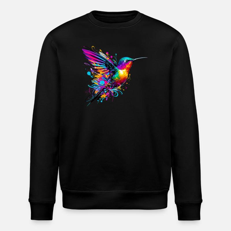 Hummingbird - Stanley/Stella ROLLER Unisex Organic Sweatshirt - black