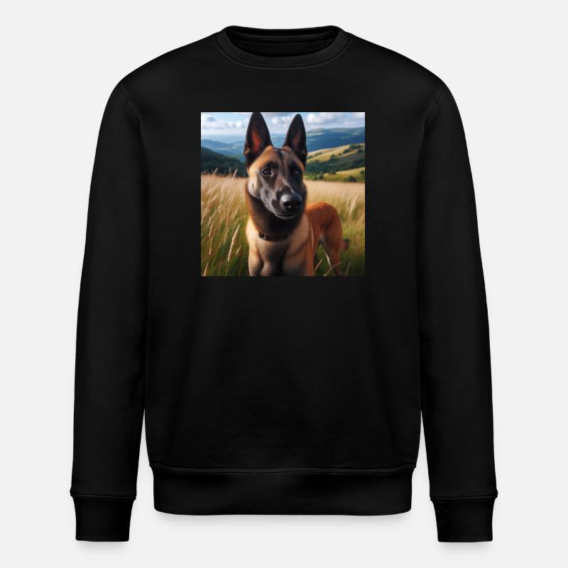Belgian Malinois - Stanley/Stella ROLLER Unisex Organic Sweatshirt - black