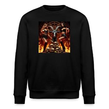 Beer Metalheads in the Underworld - Stanley/Stella ROLLER Unisex Organic Sweatshirt - black - Front - Nik (191cm)