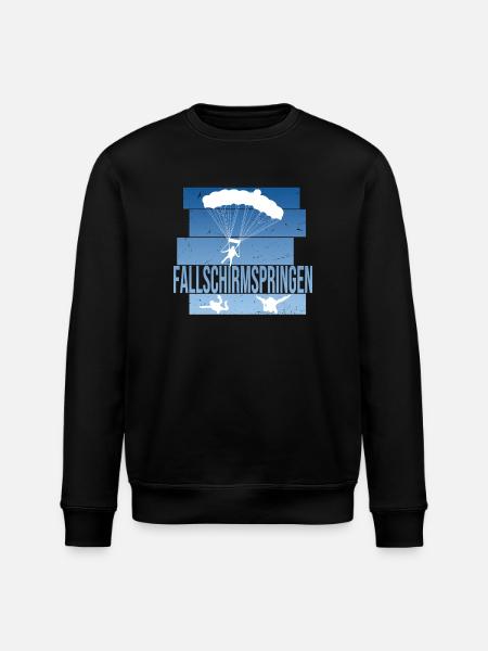 Fallschirmspringen - Stanley/Stella Unisex Bio-Sweatshirt ROLLER - Schwarz