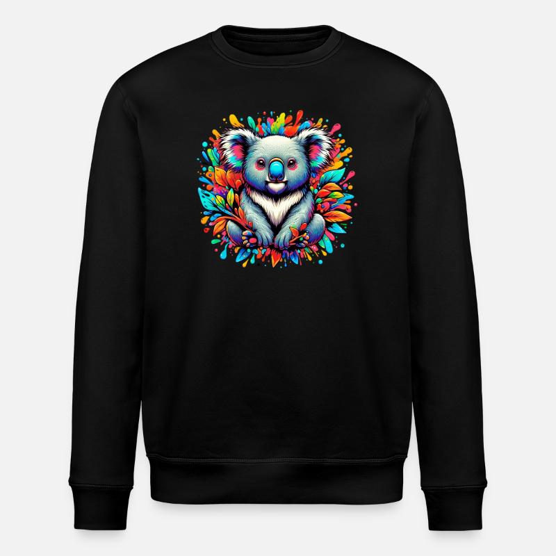 Koala - Stanley/Stella ROLLER Unisex Organic Sweatshirt - black