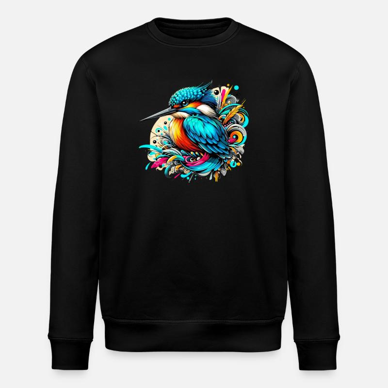 Eisvogel - Stanley/Stella Unisex Bio-Sweatshirt ROLLER - Schwarz