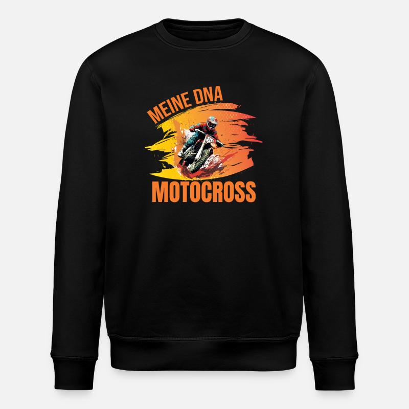 Meine DNA - Motocross - Stanley/Stella Unisex Bio-Sweatshirt ROLLER - Schwarz