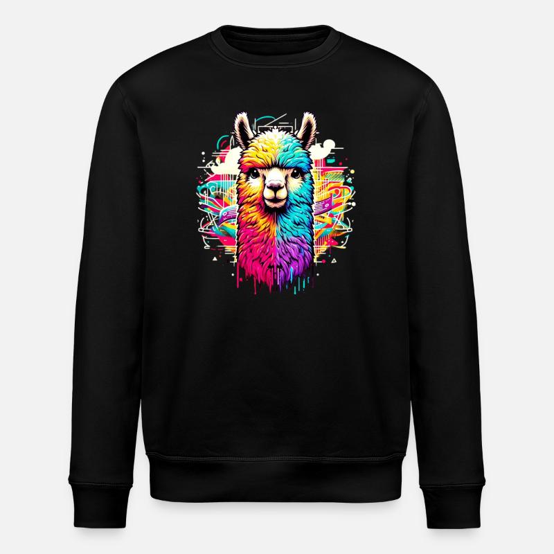 Alpaca - Stanley/Stella ROLLER Unisex Organic Sweatshirt - black