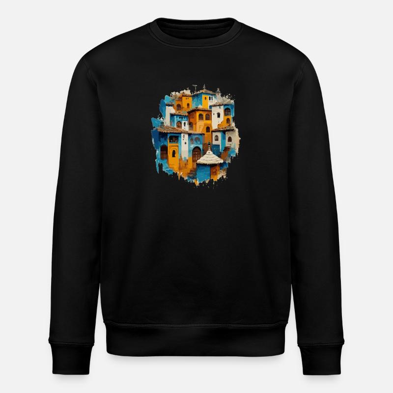 Altstadt Wunderschön - Stanley/Stella Unisex Bio-Sweatshirt ROLLER - Schwarz