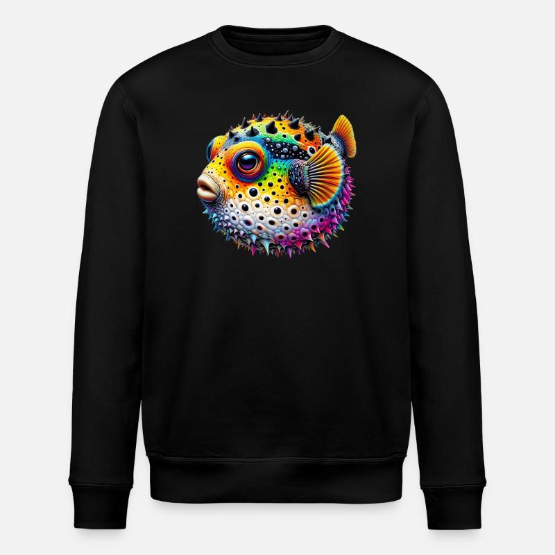 Kugelfisch - Stanley/Stella Unisex Bio-Sweatshirt ROLLER - Schwarz