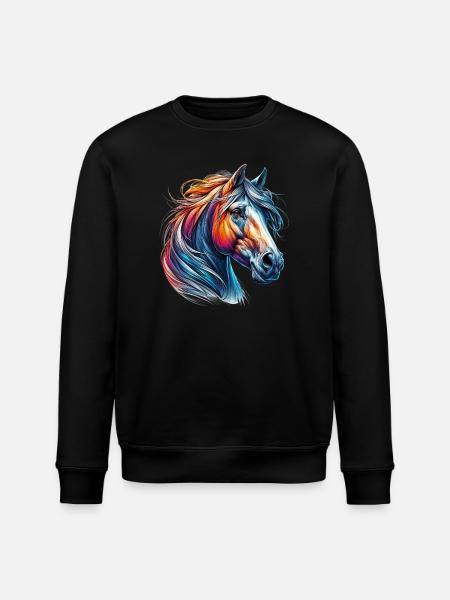 Cheval - Sweat bio ROLLER Stanley/Stella Unisexe - noir
