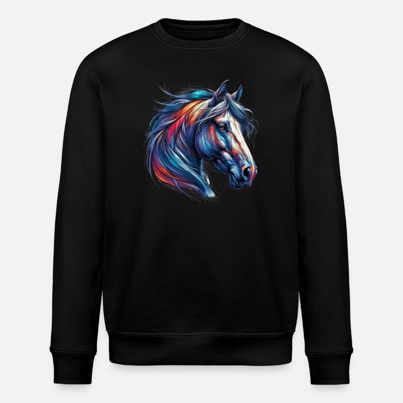 Cheval - Sweat bio ROLLER Stanley/Stella Unisexe - noir