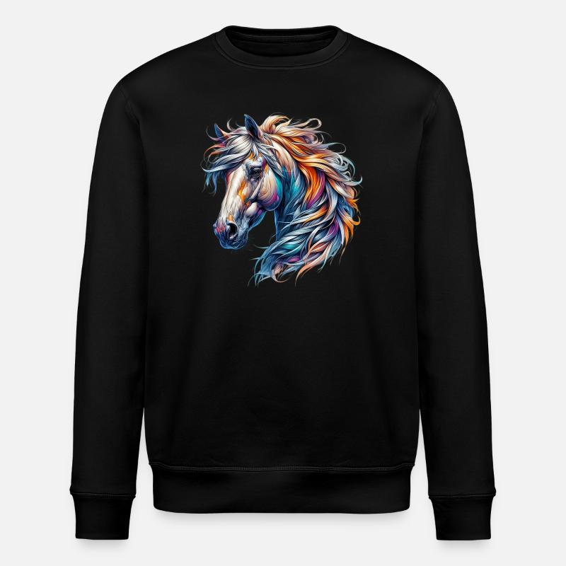 Cheval - Sweat bio ROLLER Stanley/Stella Unisexe - noir