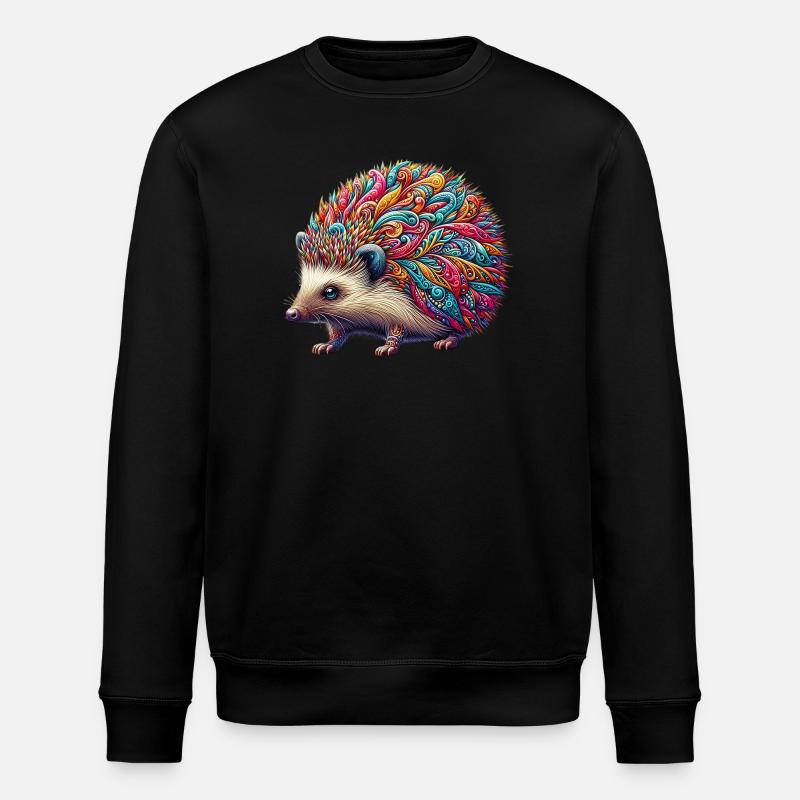 Igel - Stanley/Stella Unisex Bio-Sweatshirt ROLLER - Schwarz