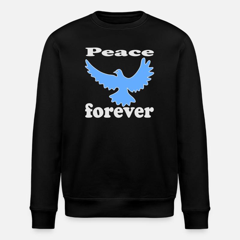 FriedensTaube Vogel - Stanley/Stella Unisex Bio-Sweatshirt ROLLER - Schwarz