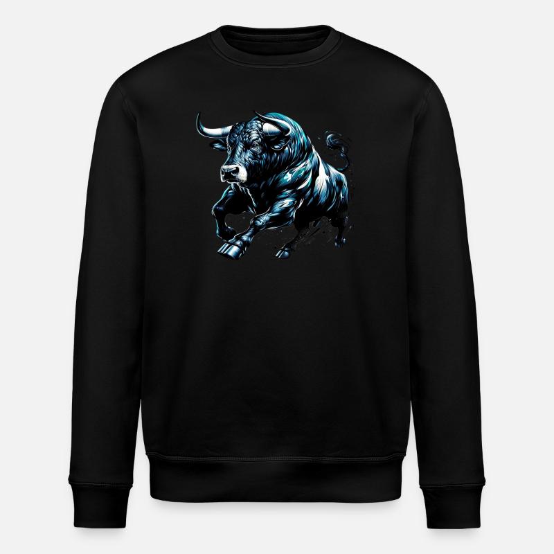 Stier - Stanley/Stella Unisex Bio-Sweatshirt ROLLER - Schwarz