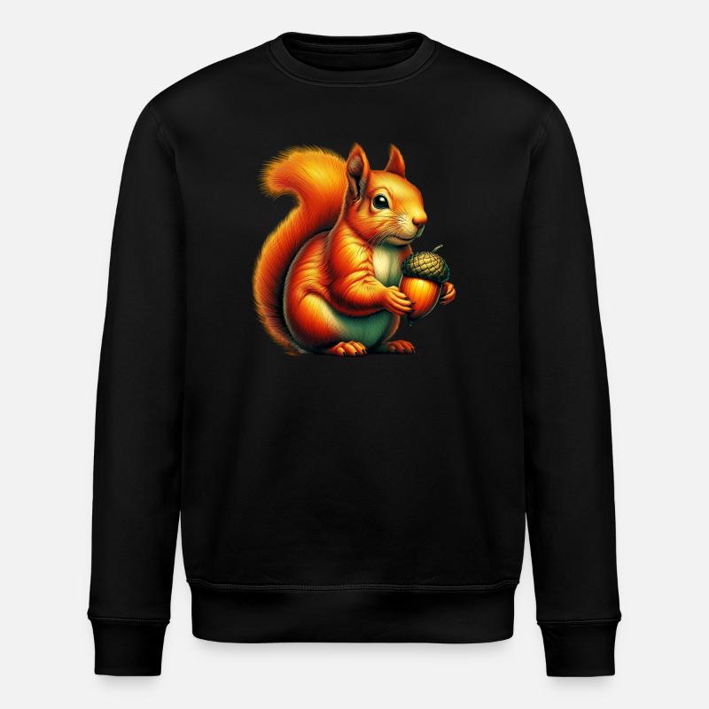 Écureuil - Sweat bio ROLLER Stanley/Stella Unisexe - noir