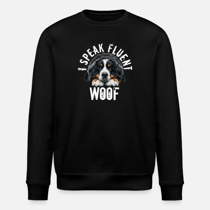 Bernese mountain dog - Stanley/Stella ROLLER Unisex Organic Sweatshirt - black