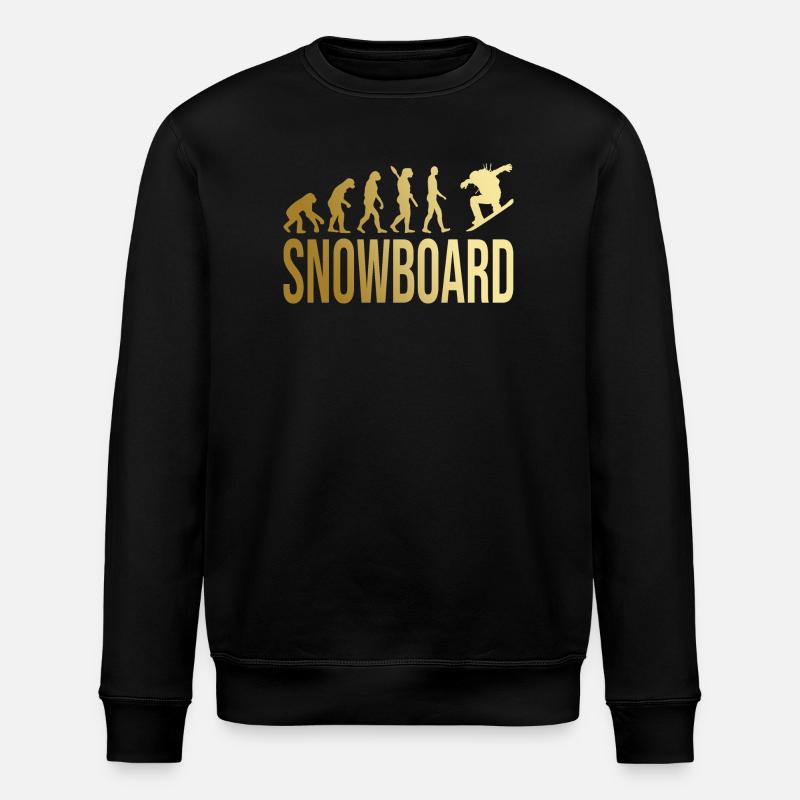 Evolution Snowboard - Stanley/Stella Unisex Bio-Sweatshirt ROLLER - Schwarz