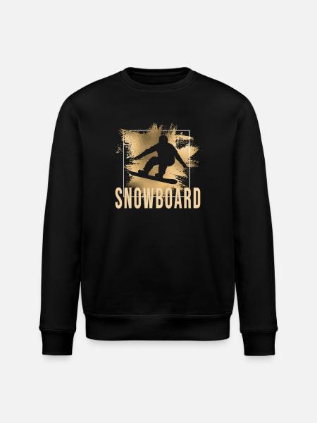 Snowboard - Stanley/Stella Unisex Bio-Sweatshirt ROLLER - Schwarz