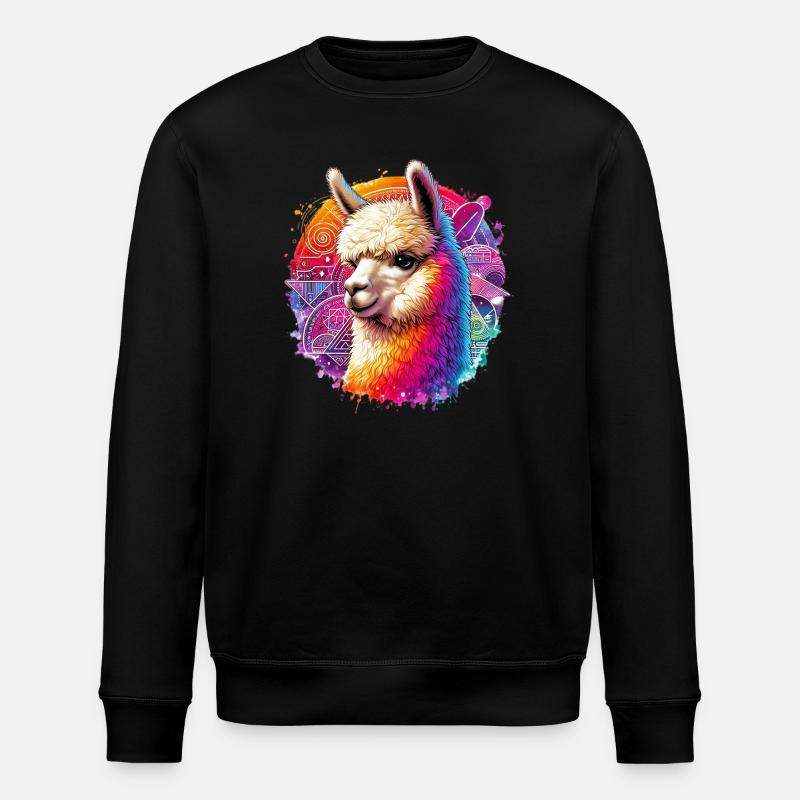 Alpaca - Stanley/Stella ROLLER Unisex Organic Sweatshirt - black