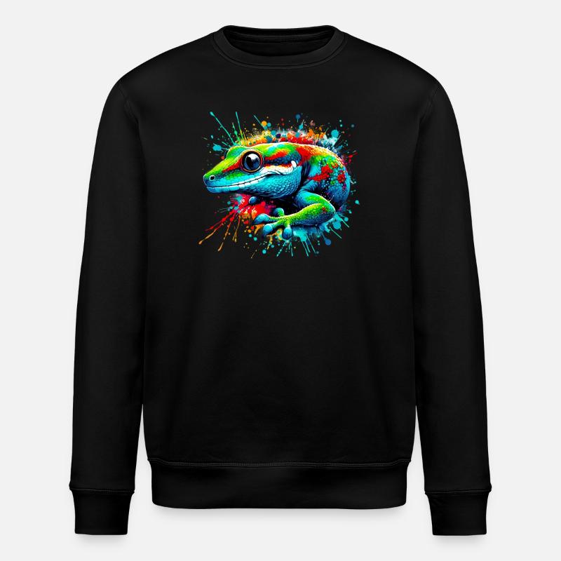 Gecko - Stanley/Stella ROLLER Unisex Organic Sweatshirt - black